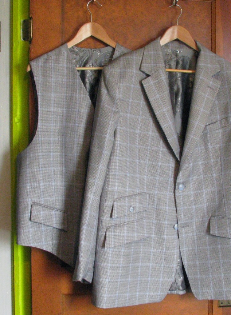 Silver Windowpane Suit